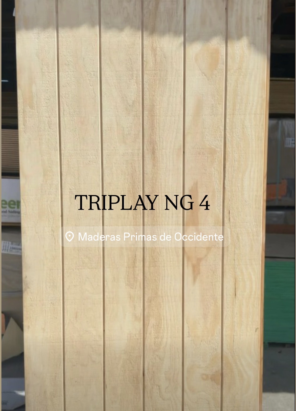 TRIPLAY RANURADO 12mm
